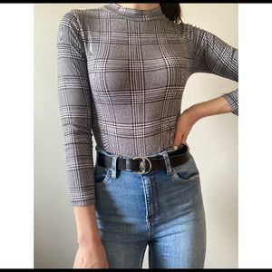 FASHION NOVA PLAD BODY SUIT